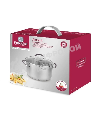Кастрюля с/кр 24 см 5,1 л Rondell RDS-1389 Akzent