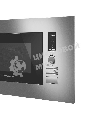 Микроволновая печь встраиваемая Maunfeld JBMO820GS01 нержавеющая сталь, 20 л, 1080 Вт, переключатели - поворотный механизм/кнопки