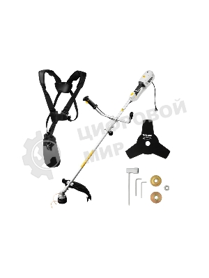 Триммер электрический Kranz KR-1400, от сети, 1400 Вт