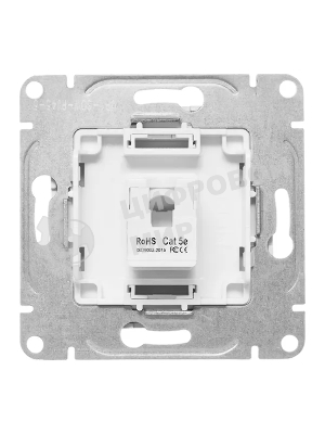 Механизм розетки RJ45 (cat5) EKF UP1-SOW-RJ45-5 белый Эпика