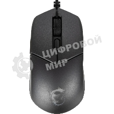 Мышь проводная MSI Clutch GM11 черный, 5000 dpi, USB, кнопки - 6