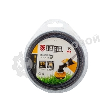 Леска для триммера Denzel двухкомпонентная зубчатый квадрат, 3,0мм х 15м, блистер EXTRA CORD