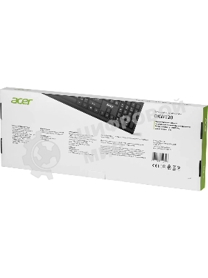 Клавиатура проводная Acer OKW120, USB, черный