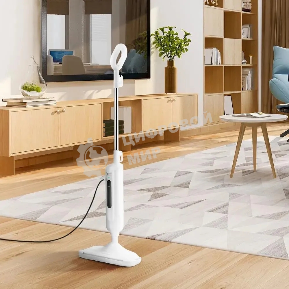 Швабра паровая Kitfort КТ-1052 1300Вт белый