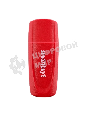 Флешка USB Smartbuy Scout Red (SB008 Gb2SCR), 8Gb, USB 2.0, R/W 15/8, красный