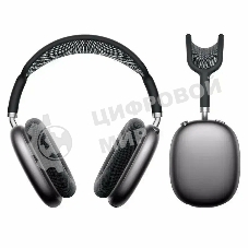 Беспроводные/проводные наушники Borofone BO35 серый космос, накладные, Bluetooth + проводной, до 45 ч