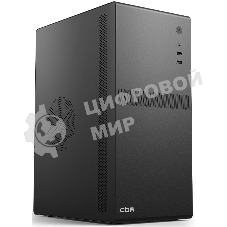 Компьютерный корпус CBR mATX Minitower V201, без БП, 2хUSB 2.0, HD Audio+Mic, черный PCC-MATX-V201-WPSU