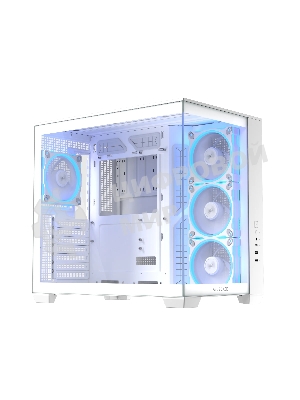Корпус ASUS A32 Plus, Midi-Tower, белый, 4 x 120 мм
