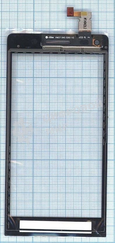 Сенсорное стекло (тачскрин) для Huawei Ascend G6, черное