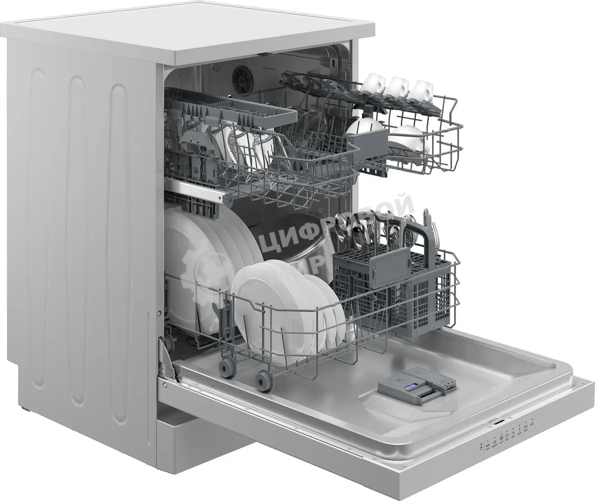 Посудомоечная машина Hotpoint HF 4C86, белый, 59.8 см, 14 компл., сушка конденсационная, 46 дБ, класс A