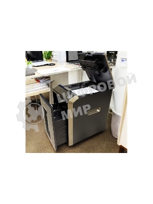 Шредер Office Kit SA200M 1,9х10 черный/серый с автоподачей (секр.P-5) фрагменты 220лист. 40лтр. скобы пл.карты