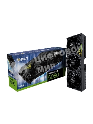 Видеокарта Palit PA-RTX5080 GAMINGPRO 16Gb V1 GDDR7 256bit 3xDP HDMI 3FAN RTL