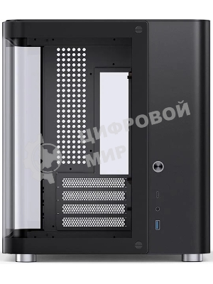 Корпус без блока питания Корпус JONSBO TK-1 Black 2.0 MATX без БП, mini-ITX, micro-ATX, черный