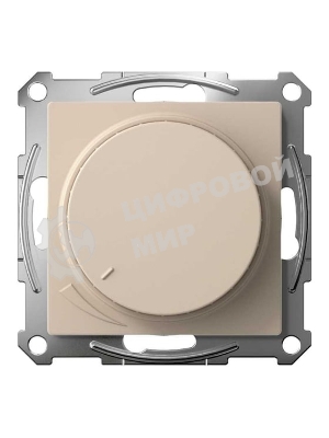 Светорегулятор AtlasDesign (диммер) повор-нажим, LED, RC, 400 Вт, мех., песочный