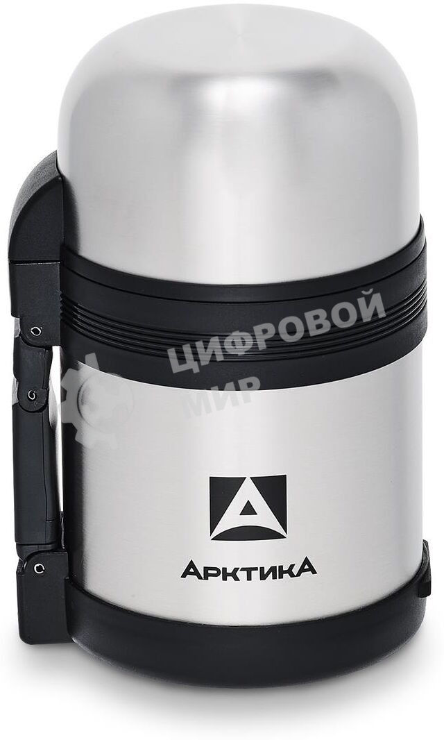 Термос Арктика 201-600 универсальная пробка, 0,6 л, с ручкой + чашка, холод/тепло 18 ч
