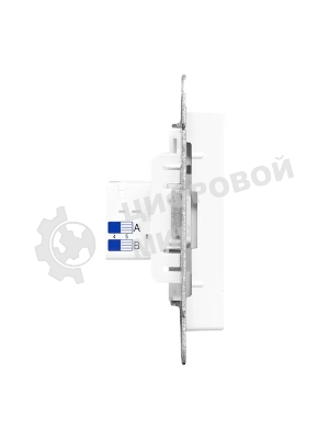 Механизм розетки RJ45 (cat5) EKF UP1-SOW-RJ45-5 белый Эпика