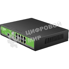 Коммутатор Digma DSW708G-2S-T, 8×1 Гбит/с + 2×1 Гбит/с SFP, управляемый