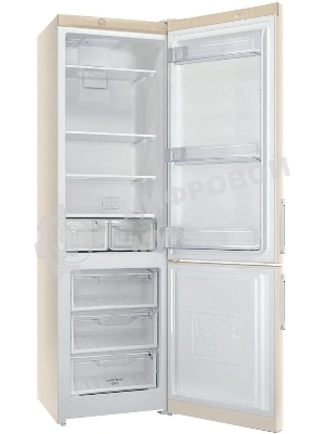 Холодильник Stinol STN 200 E бежевый двухкамерный 249/75л морозилка снизу, No Frost