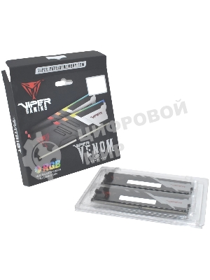 Оперативная память Patriot Viper Venom, DDR5, 48Gb (2x24 Gb), 6000 MHz, CL30, DIMM, радиатор, RGb, черный