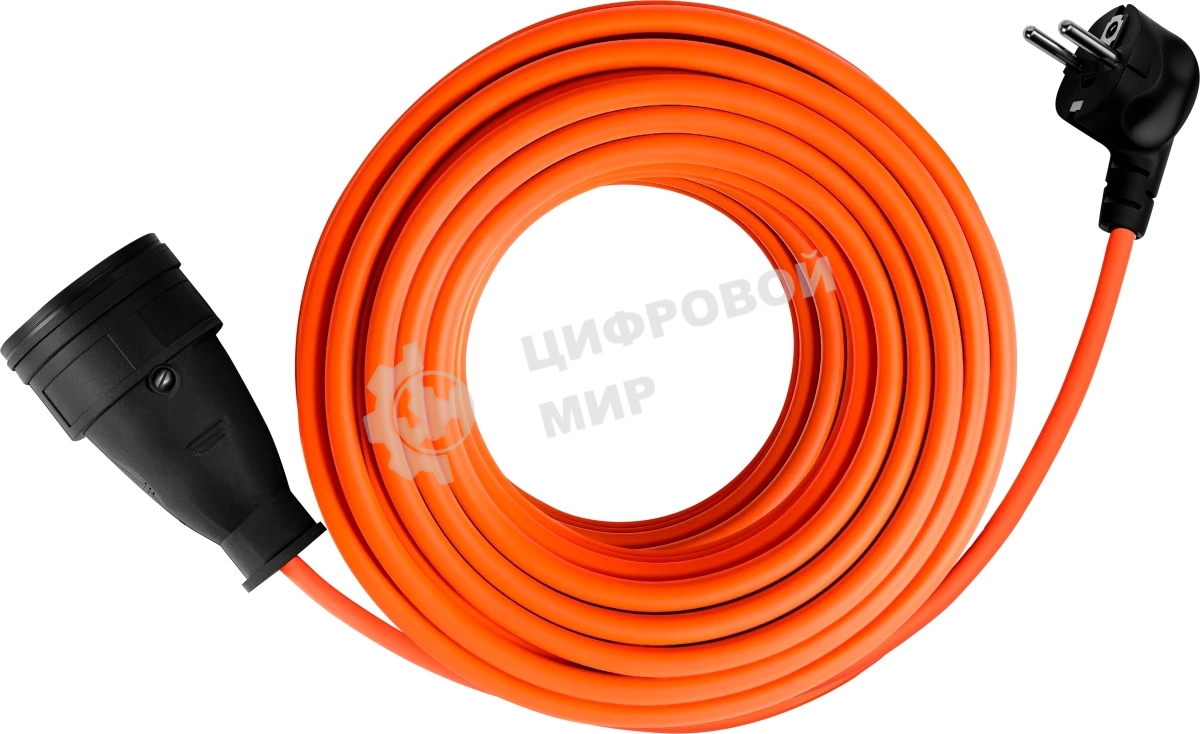 Удлинитель силовой Defender Ext2G-01-10 6А, 10 м, б/з - без рамки