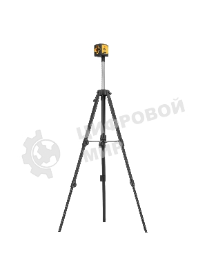 Лазерный уровень Denzel DQB-T, 30 м, зеленый луч, батарейки, штатив