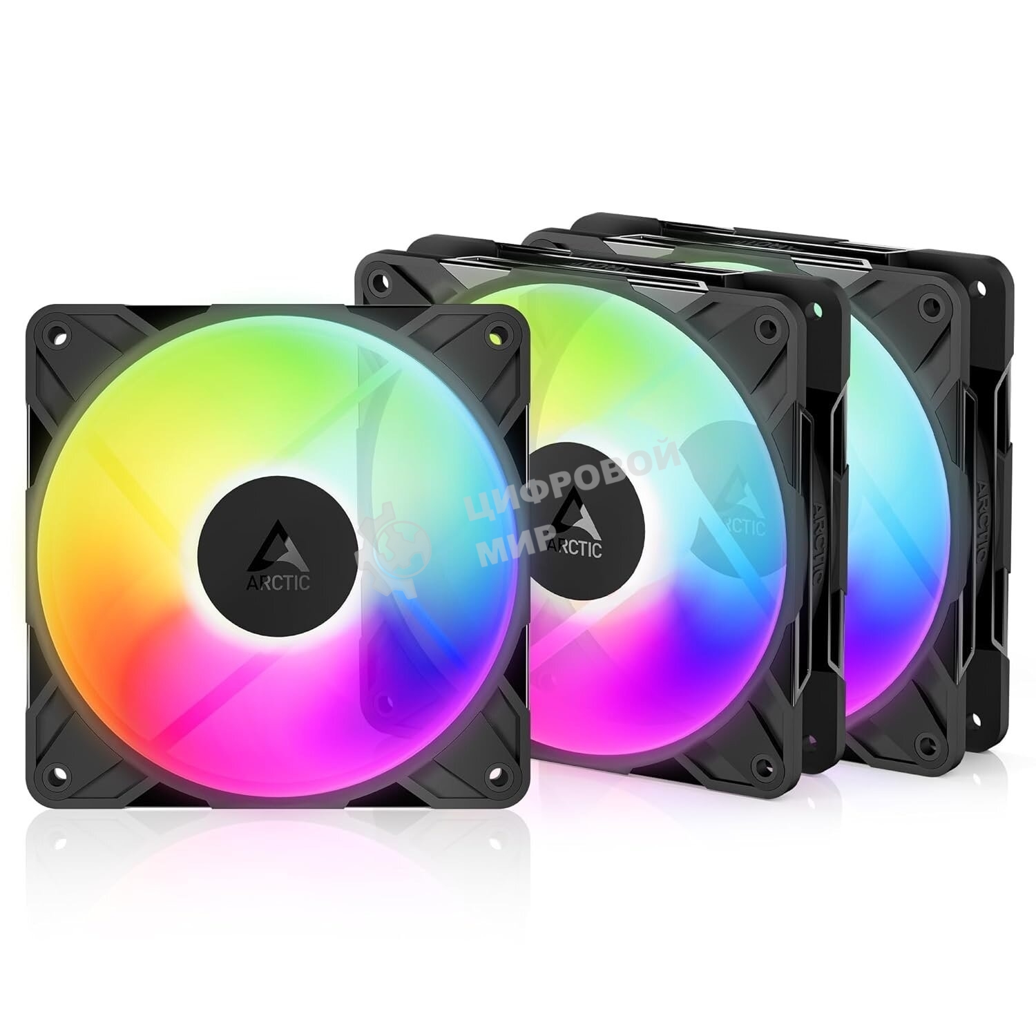 Вентилятор корпусной ARCTIC P12 Pro Reverse A-RGB - 3 Pack - retail (ACFAN00333A) 