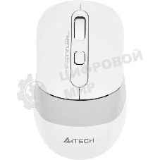 Мышь беспроводная A4Tech Fstyler FG10S белый/серый, 2000 dpi, радиоканал, USB, кнопки - 4