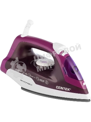 Утюг Centek CT-2348 фиолетовый, 1600 Вт, 20 г/мин, 80 г/мин, 200 мл