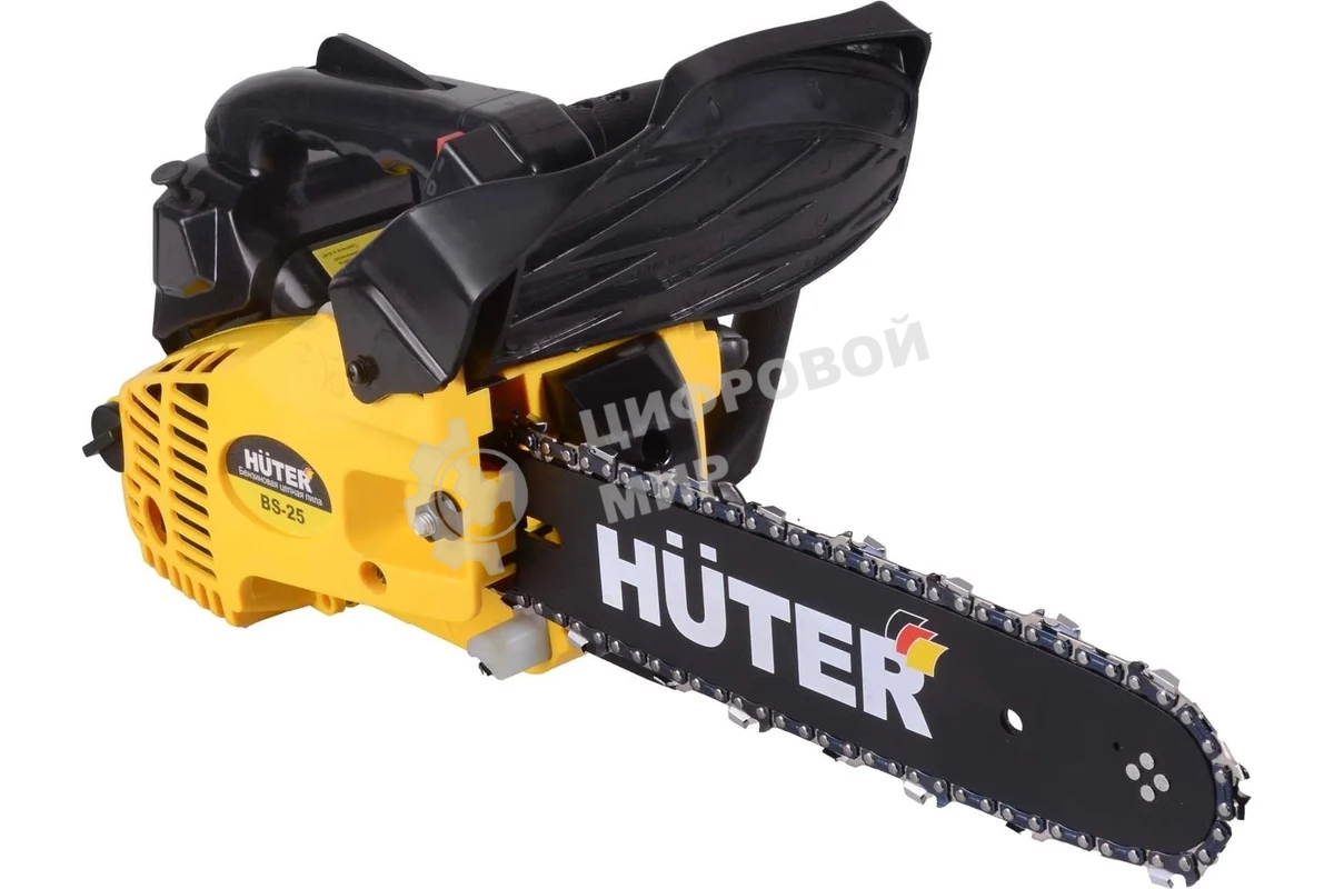 Бензопила Huter BS-25 70/6/5 800 Вт, 25 см3, бак 0,31 л, антивиб. система, шина 300см/12