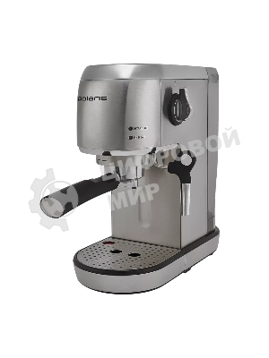 Кофеварка эспрессо Polaris PCM 2001AE нержавеющая сталь, исп. кофе - молотый, 1.5 л, 1400 Вт, 20 бар