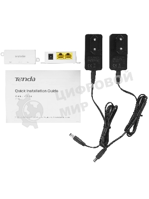 Наружная точка доступа Tenda OS3 (2-pack) (комплект 2 шт), 5 ГГц, до 867 Мбит/с, внешняя антенна 1x12dBi, IP65, PoE