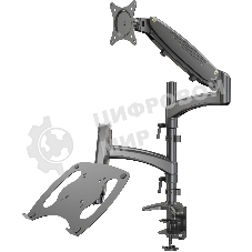 Кронштейн для монитора/ноутбука Cactus CS-VM-LH08-BK черный 13