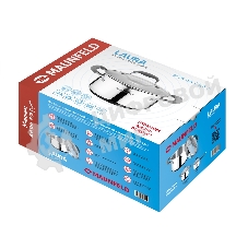 Кастрюля Maunfeld LAURA MCS56S08GR из нержавеющей стали со стеклянной крышкой, 24 см, 5,6 л.