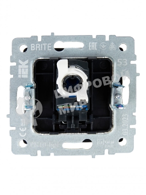 Розетка компьютерная IEK BRITE РК10-БрГ RJ45 кат.5E графит