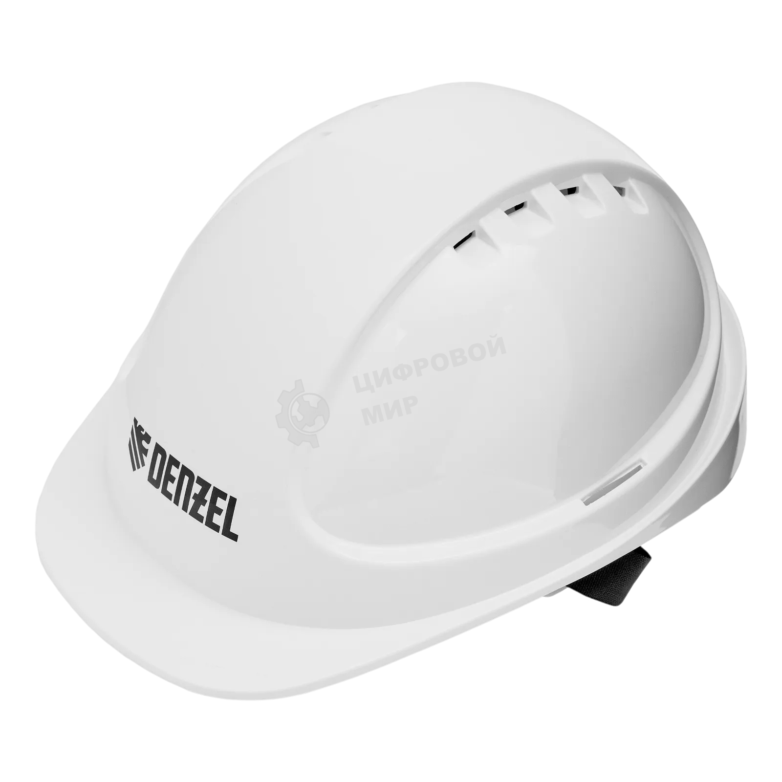 Каска защитная ударопрочная Denzel ABS/PC, плавная регулировка, модель 
