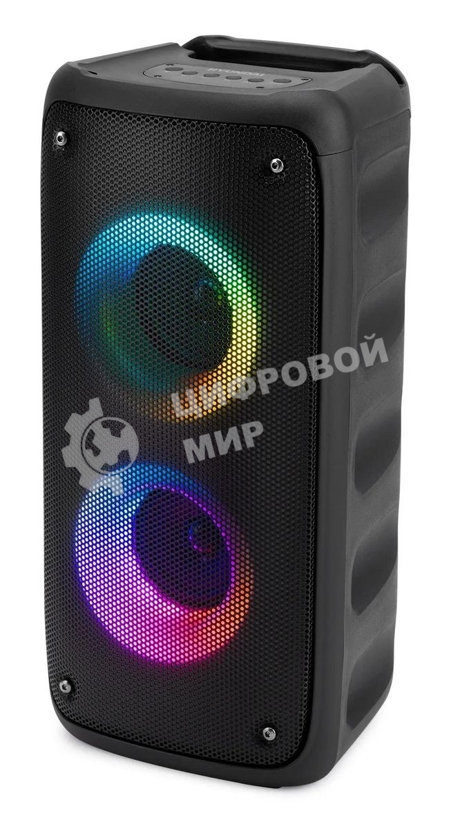 Минисистема Hyundai H-MC1230 черный 40Вт FM USB BT micro SD