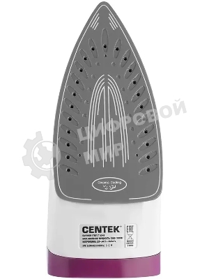 Утюг Centek CT-2348 фиолетовый, 1600 Вт, 20 г/мин, 80 г/мин, 200 мл
