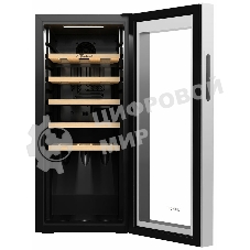 Винный шкаф Libhof GM-18 белый, 53 л, 1 отсек, 18 бут., класс A