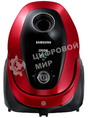 Пылесос Samsung VC20M253AWR красный, 460/2000 Вт, уборка сухая, пылесборник мешок 2.5 л