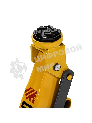 Домкрат гидравлический подкатной с фиксатором Denzel 2 т, 130-330 мм, в кейсе