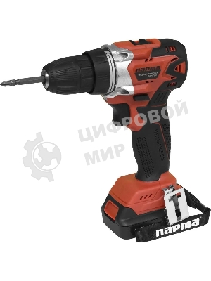 Дрель-шуруповерт Парма ДША-02А-1512/2Li, 12 В, 2 Ач, 23 Нм, бесщеточный