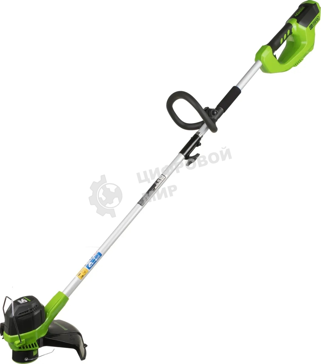 Триммер аккумуляторный GREENWORKS 2101507 40В 7500об/мин Флески 1.6мм ширина реза 330мм