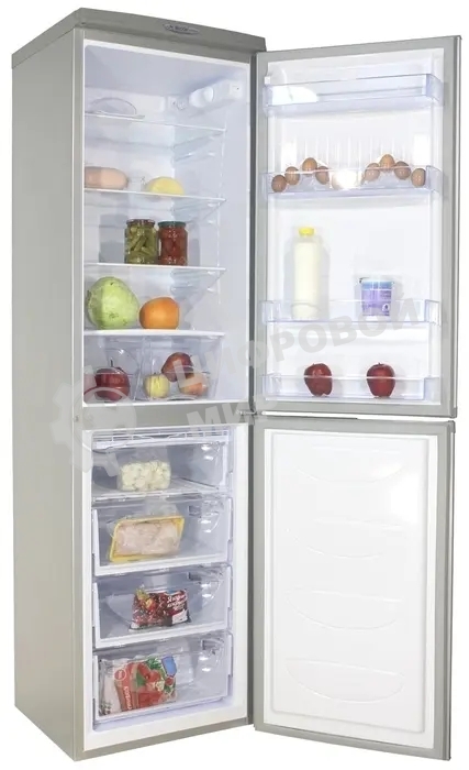 Холодильник DON R-297 NG нерж сталь двухкамерный 225/140л морозилка снизу