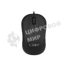 Мышь проводная CBR CM 106 черный, 1000 dpi, USB, кнопки - 3