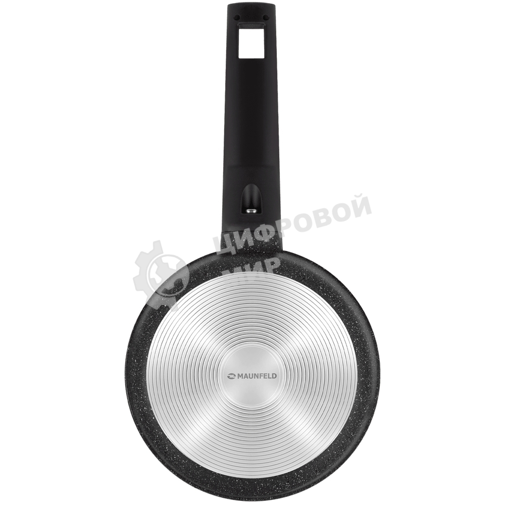 Ковш Maunfeld Galaxite MF18GLX01SP из литого алюминия со стеклянной крышкой, 18 см, 1,6 л