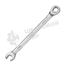 Ключ комбинированный трещоточный Denzel 9 мм, CrV, матовый хром