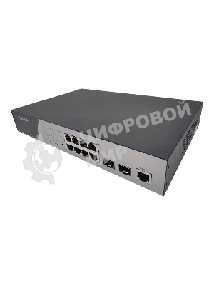 Коммутатор Hikvision DS-3E2510P(B), 8×1 Гбит/с PoE + 2×1 Гбит/с SFP, управляемый