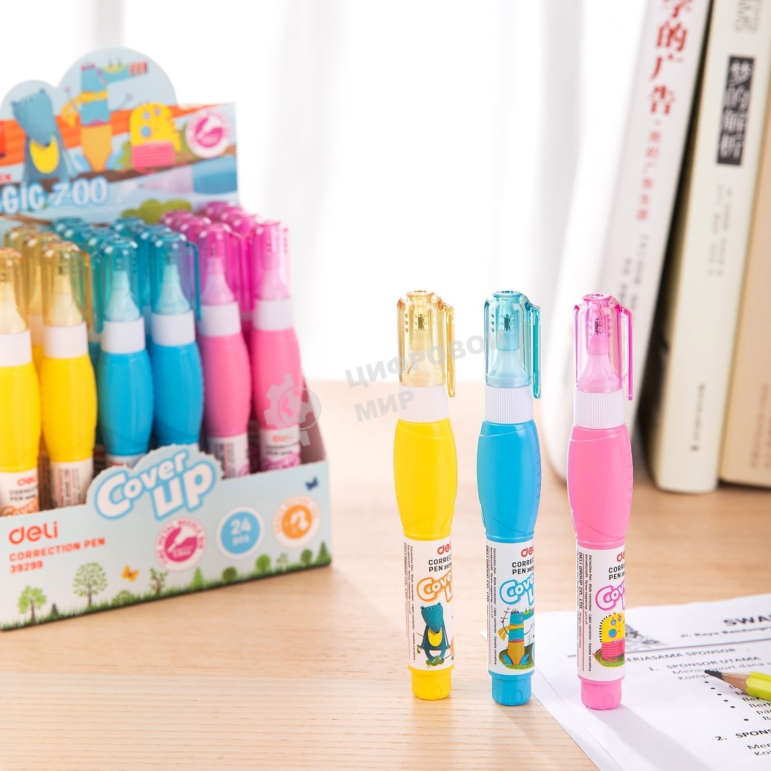 Ручка корректор Deli E39299 шариковый белый 7мл