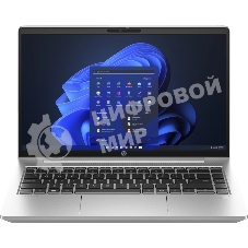 Ноутбук HP ProBook 440 G10 серебристый 14 FHD IPS 250 nits/i7-1355U/8Gb (1x8Gb)/SSD 512G/Pike Silver Aluminum/F