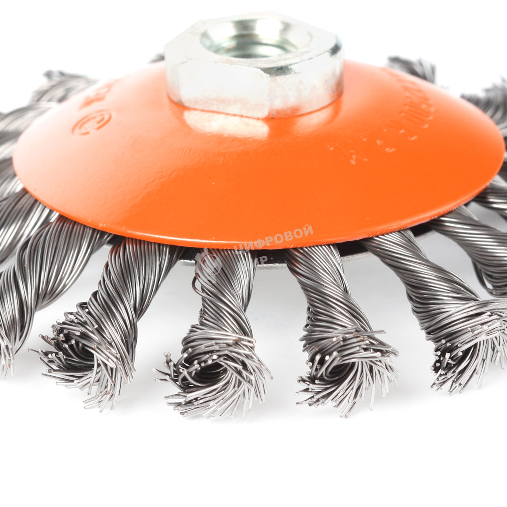 Щетка EDGE by PATRIOT тарельчатая 115ммХМ14 витая проволока